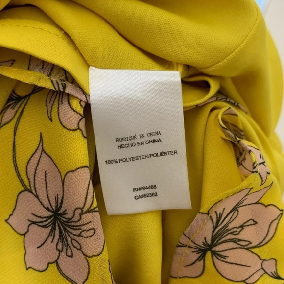 Avec Les Filles • Floral High/Low Wrap Midi Dress - Picture 6 of 6